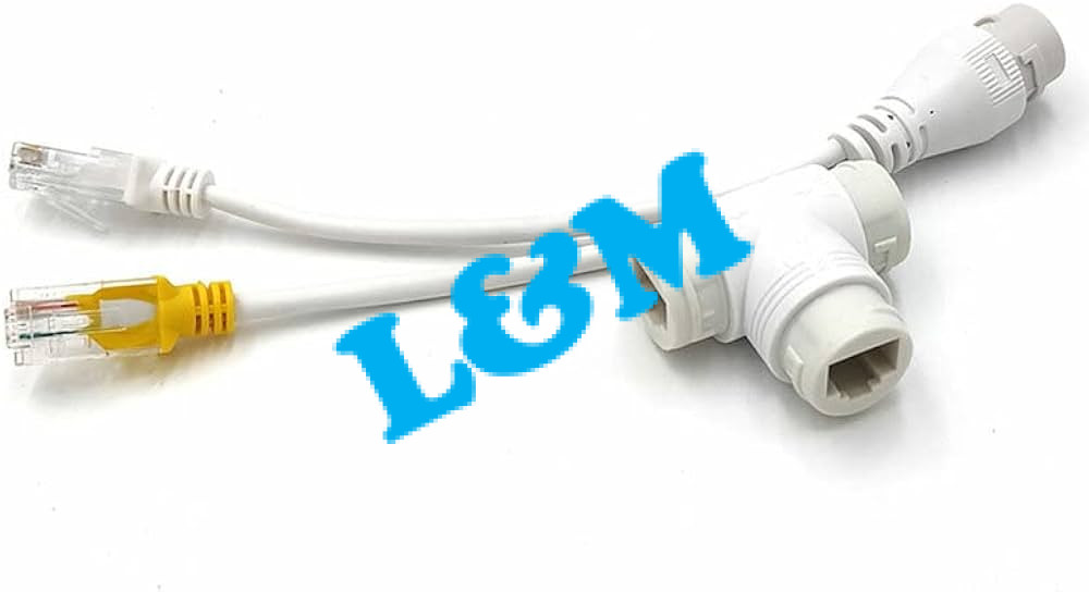 POE Splitter 1*2 RJ45 Connector For IP Camera / Router / Wireless AP