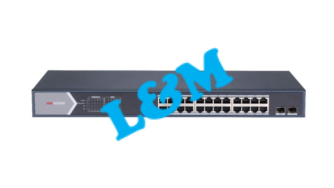 Hikvision DS-3E0528HP-E 24-Port Gigabit Unmanaged PoE Switch
